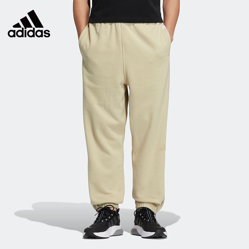 Adidas阿迪达斯裤脚宽松长裤