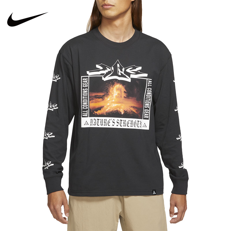 Nike耐克卫衣男ACG Volcano 户外机能火山图案潮流套头衫DJ1141