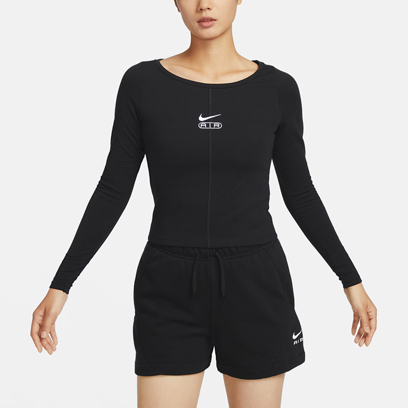 NIKE耐克卫衣女子2024春季新款训练跑步长袖圆领T恤套头衫FN1912