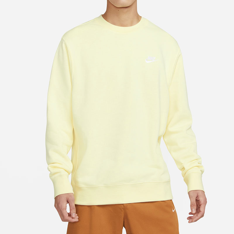 耐克NIKE男女情侣卫衣圆领长袖套头衫加绒运动休闲服BV2663-010