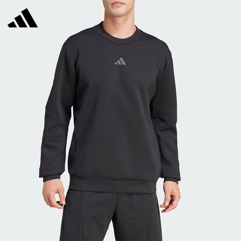 adidas阿迪达斯男子速干太空棉运动健身服休闲套头衫卫衣JJ4642