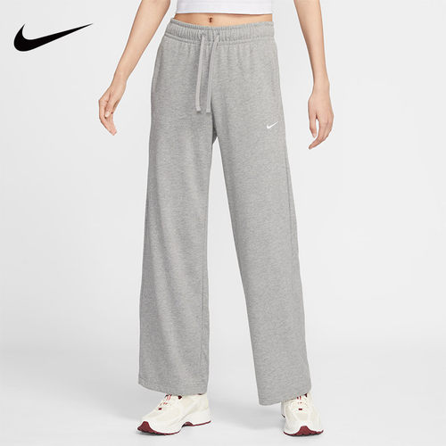 NIKE耐克卫裤女2025夏季针织宽松透气直筒阔腿运动休闲长裤II1870