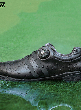 PGM高尔夫球鞋男士防水鞋子防侧滑旋转扣黑色运动鞋帅气百搭新款