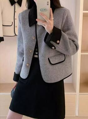 双面香风短款小宽松高级感外套