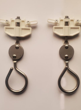 济缘新款上市隔帘挂钩新款轨道点滳U型滑车不锈钢输液点滴滑轮配