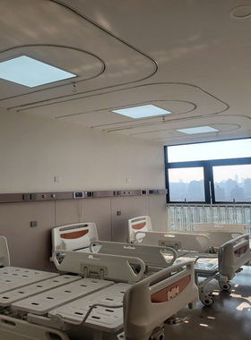 医院用隐藏式滑道嵌入式暗装轨道病房隐藏式U型输液导轨隔帘轨道