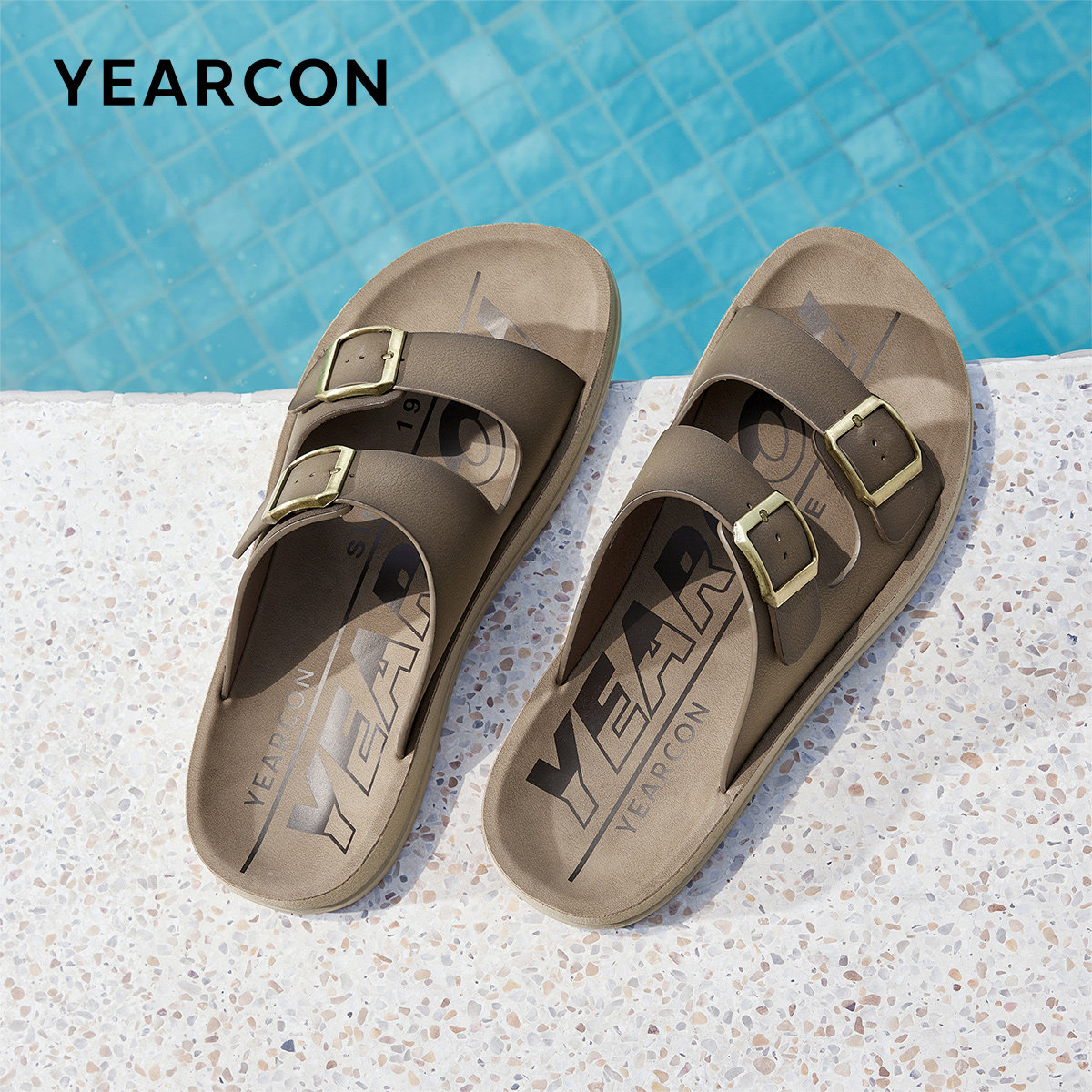 意尔康男鞋夏季男士凉拖鞋外穿时尚休闲海边沙滩凉鞋外出一字拖