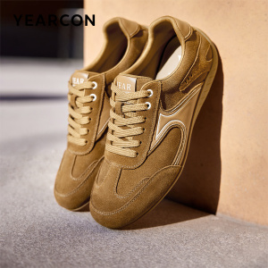 意尔康男鞋2026春季新款休闲板鞋男士阿甘德训鞋运动鞋薄底赛车鞋