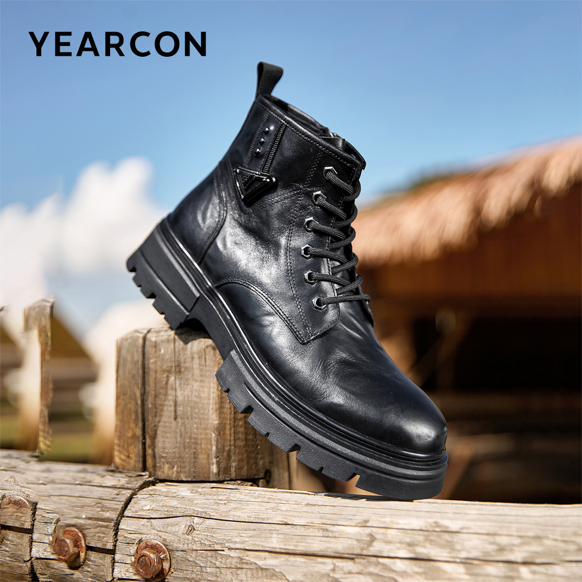 意尔康男鞋官方旗舰店马丁鞋