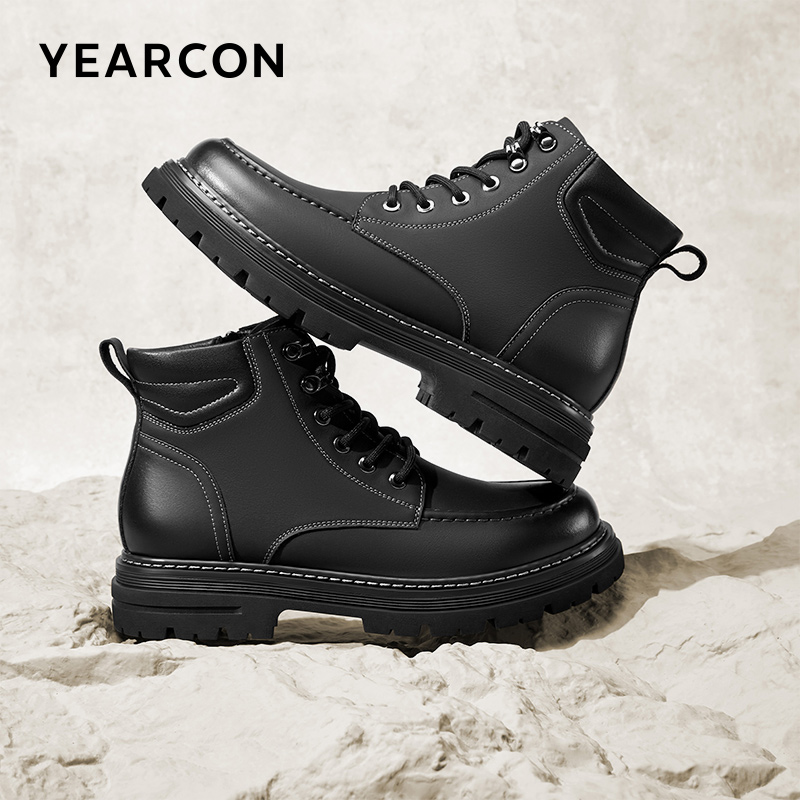 意尔康男鞋官方旗舰店马丁靴