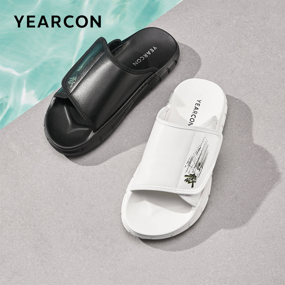 意尔康男鞋夏季男士凉鞋外穿时尚休闲凉拖鞋户外沙滩鞋海边一字拖