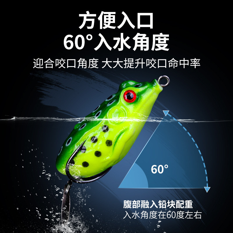 现货雷蛙路亚假饵远投新款改装亮片套装小黑鱼乌鳢专杀仿生仿真青