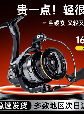 路亚纺车轮全碳素摇臂微物全金属海钓海杆远投专用鱼轮轮铁板渔轮
