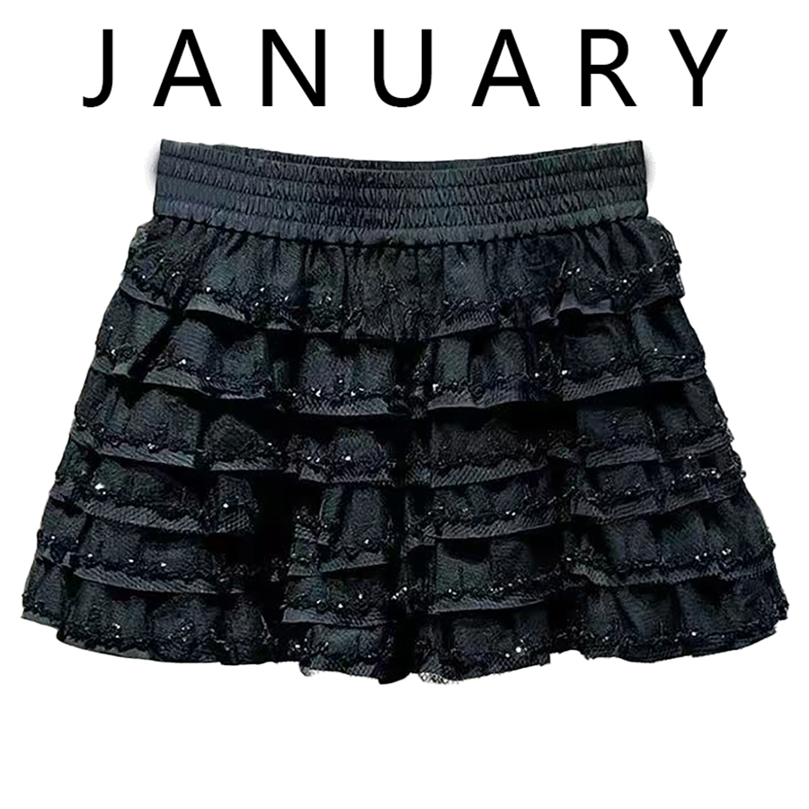 甜美蕾丝花边蛋糕裙短裙女夏百搭