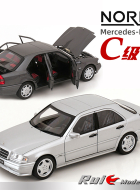 预1:18诺威尔奔驰C36 W202 AMG 1993 MOPF 1997汽车模型