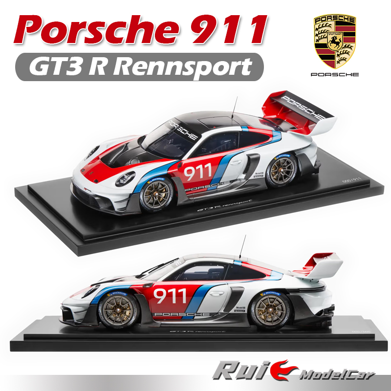 预1:18 保时捷原厂Porsche 911 992 GT3 RN限量跑车树脂汽车模型