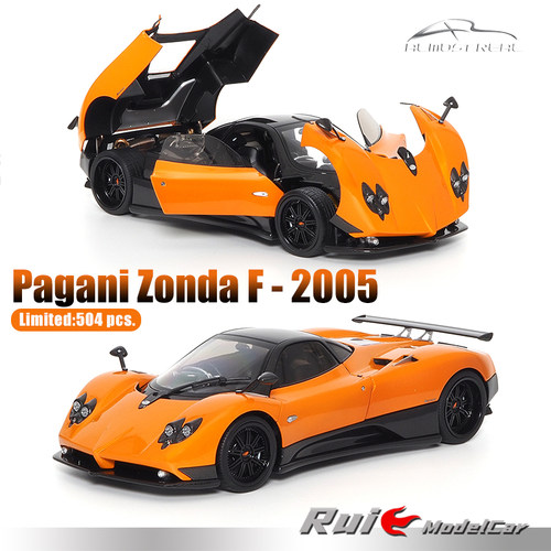 1:18似真AR帕加尼Pagani Zonda Cinque 2005合金超跑汽车模型摆件