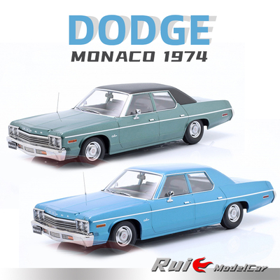 预1:18 KK-Scale道奇Dodge Monaco 1974合金老爷车汽车模型摆件