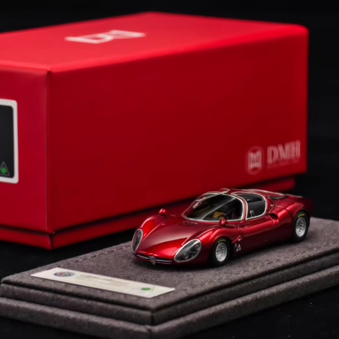 现货1:64 HG64×DMH 阿尔法罗密欧Tipo 33Stradale树脂车模收藏