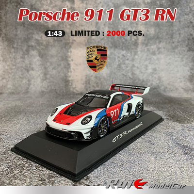 1:43 保时捷原厂Porsche 911 992 GT3 RN 限量跑车树脂汽车模型