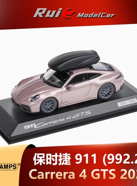 预1:43 保时捷原厂911(992.2) Carrera 4 GTS 2024车模