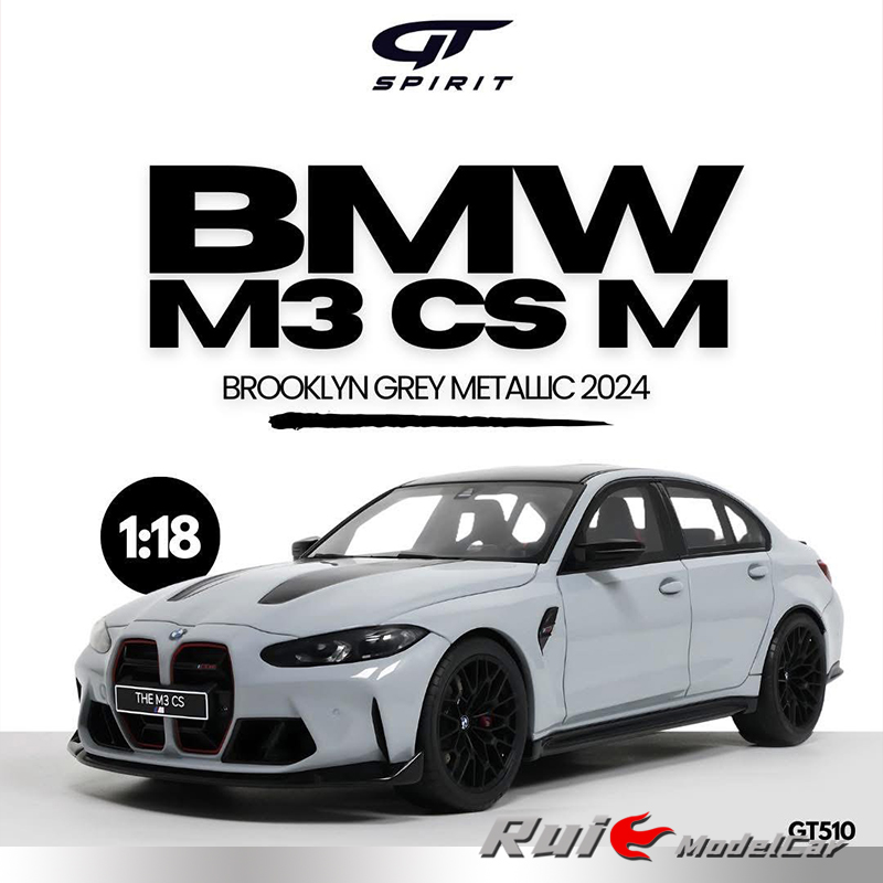 预1:18 GT Spirit宝马BMW M3 CS M 布鲁克林2024 汽车模型