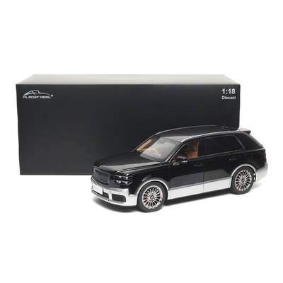 现货1:18似真AR 丰田世极 2023款 鳞凰黑银双色合金全开汽车模型