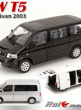 预1:18 诺威尔Norev大众VW T5 Multivan2003合金全开汽车模型