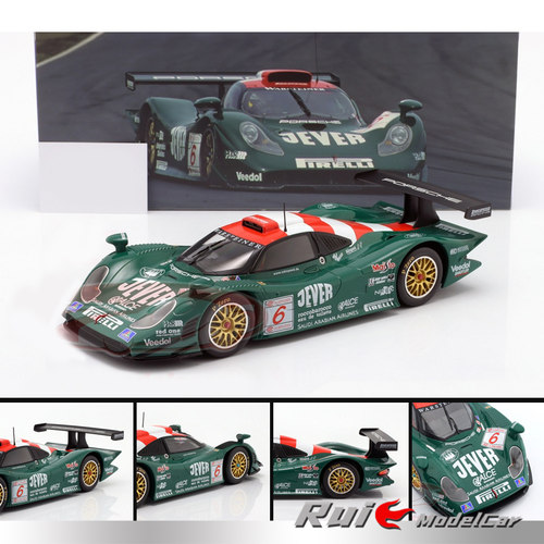 1:18 Werk83保时捷911 GT1银石国际汽联锦标赛季军1998汽车模型