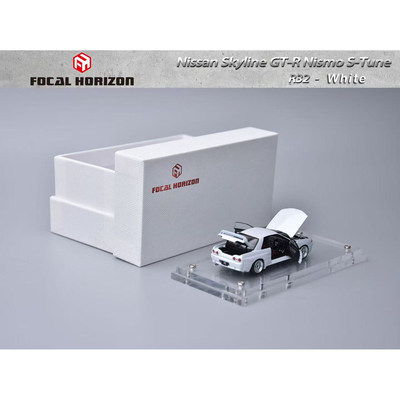 现货1:64 FH日产天际线GT-R 第三代R32 Nismo S-Tune合金全开车模