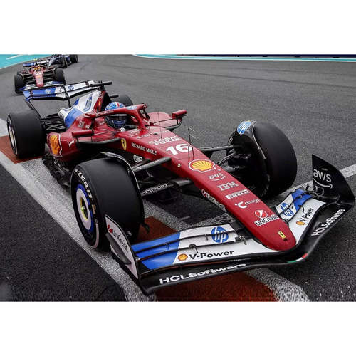 预1:18 BBR法拉利SF-25勒克莱尔汉密尔顿迈阿密站F1特涂汽车模型