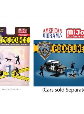 预1:64 American Diorama 人偶套装警戒线系列2合金人偶模型周边