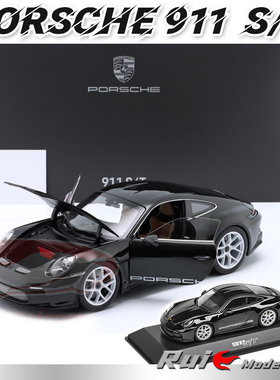 预1:43/18 德国保时捷原厂Porsche 911 992 S/T 2023汽车模型收藏