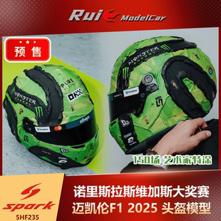 迈凯伦F1 SPARK 诺里斯2025拉斯维加斯大奖赛头盔模型 预1