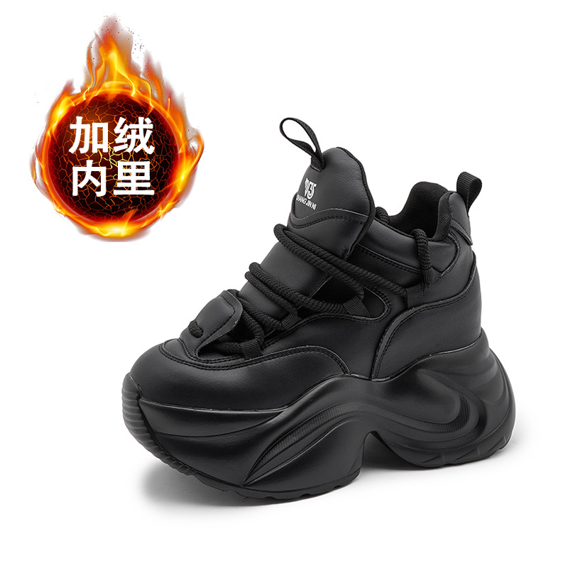 老爹鞋女2025春季新款运动休闲鞋松糕厚底百搭小个子内增高女鞋子