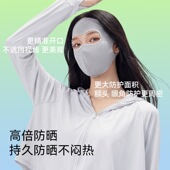 左左女口罩春夏防风防晒清凉面罩女高颜值2026新款 护眼角全脸护颈