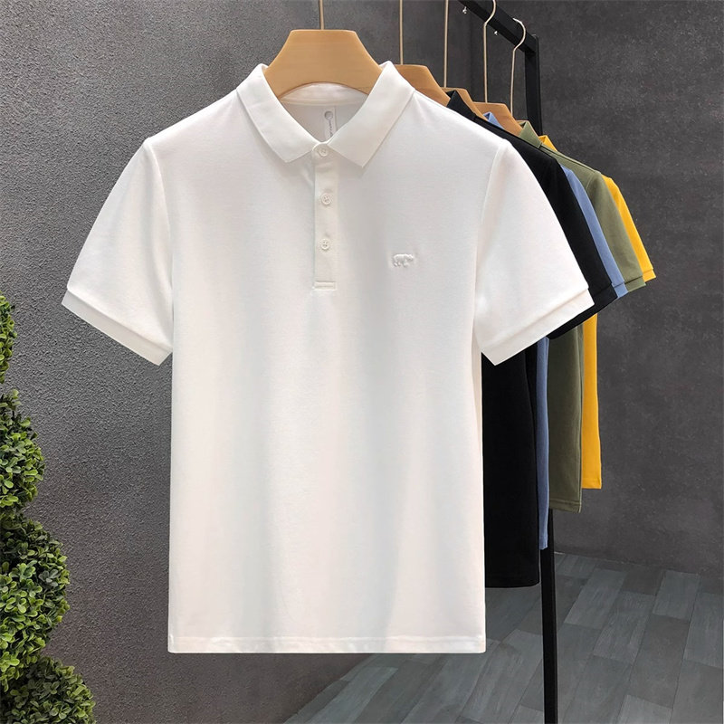 高端白色保罗polo衫男士短袖t恤2026新款夏季商务纯色半袖衫男款