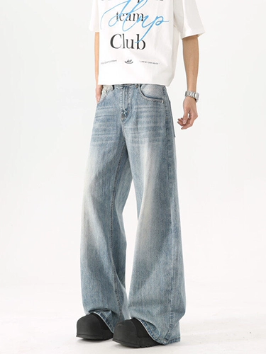 Летние джинсы, штаны для отдыха, свободный крой