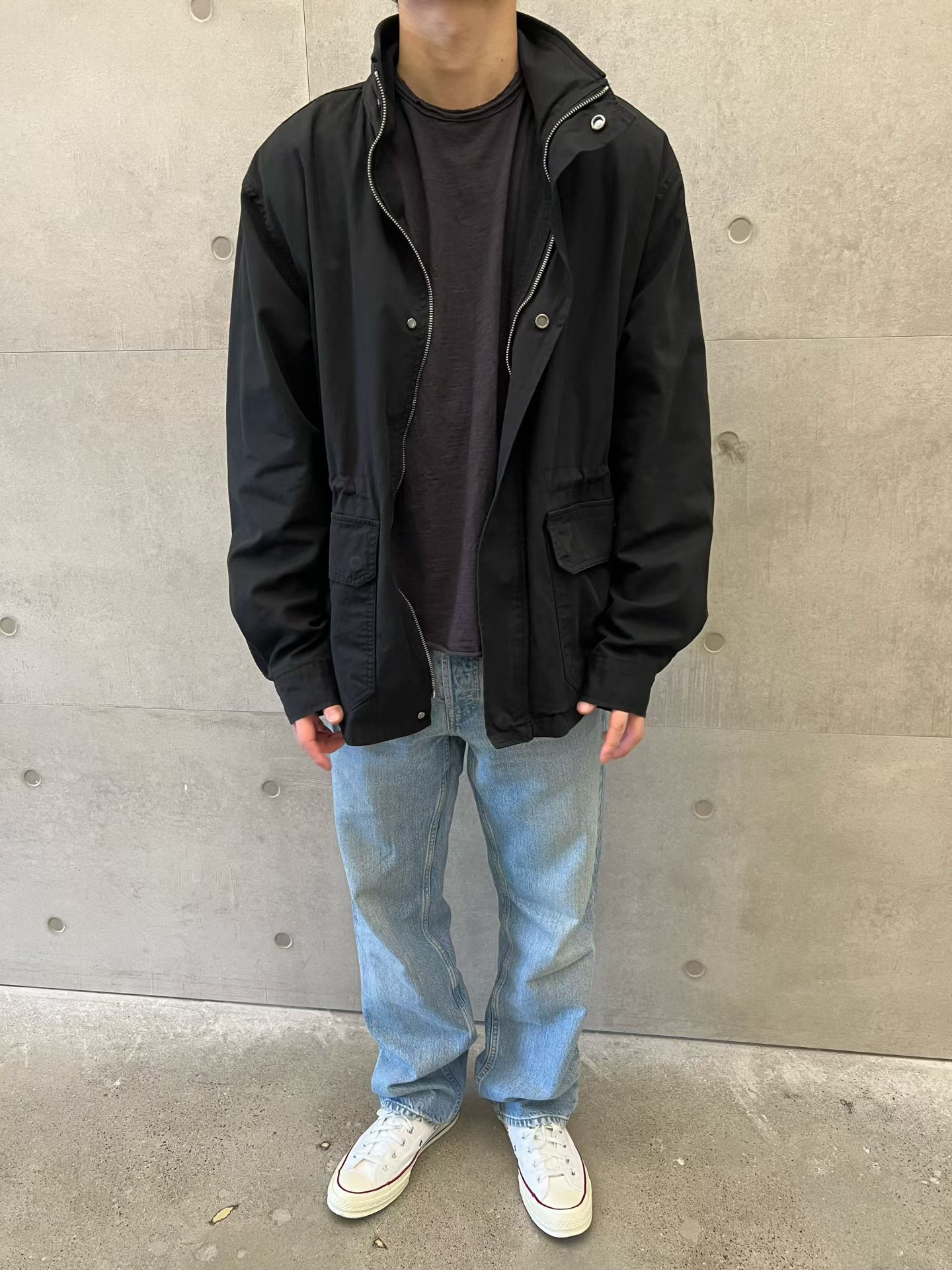 HEATHEN立领宽松工装夹克男