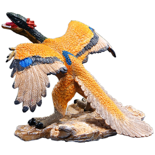 侏罗纪恐龙世界塑胶仿真动物玩具始祖鸟模型套装似鸟龙翼龙小男孩