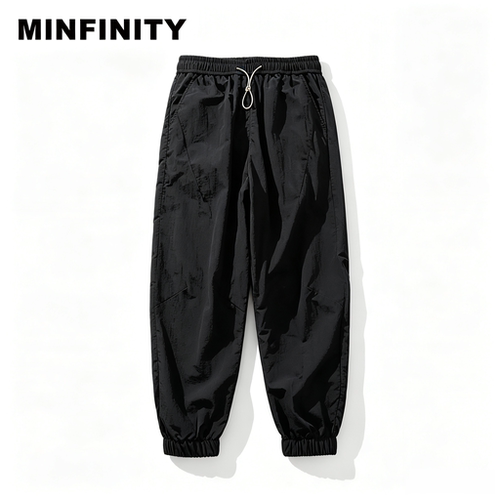 Minfinity潮牌宽松防水速干长裤