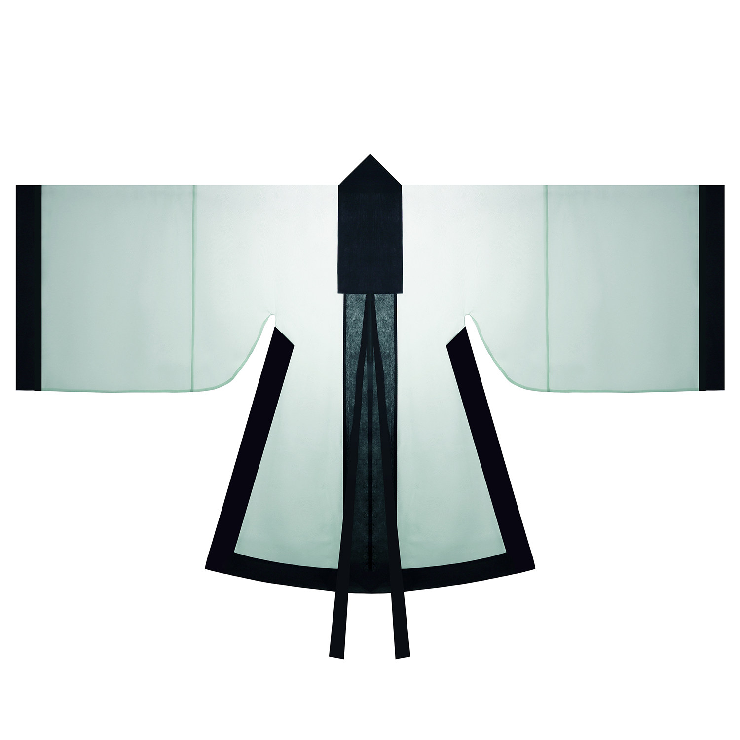 [TIANHAN JIAOYANG] 망토 옷 명나라 한복 남성복 여름 얇은 거즈 대형 망토 학 망토 망토 재고 있음