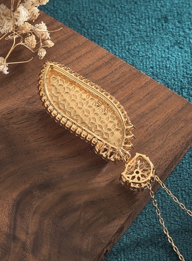 2021国潮新品配饰天然冰种玉髓阳绿无事牌叶子项链男女玉佩挂件