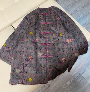 外套马甲1222 老缎宋锦蜀锦桑蚕丝上衣长袖 私信询价 香云纱新中式