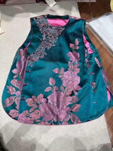 私信询价 春夏新中式刺绣宋锦蜀锦桑蚕丝外套刺绣外套马甲0301