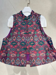 新中式 桑蚕丝真丝马甲太太服长袖 私信询价 上衣0925 独家精品