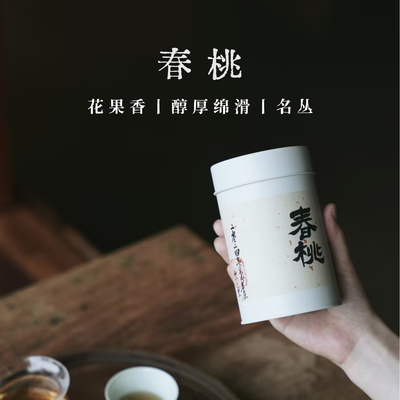 枞言丨武夷名丛春桃  2024年武夷山武夷岩茶大红袍50克.茶范子