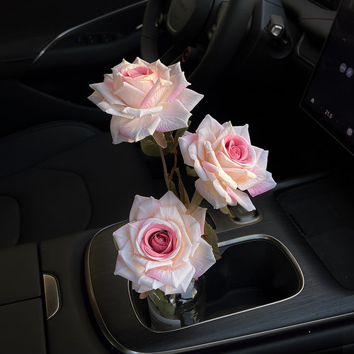 车载花束内饰氛围摆件玫瑰装饰品