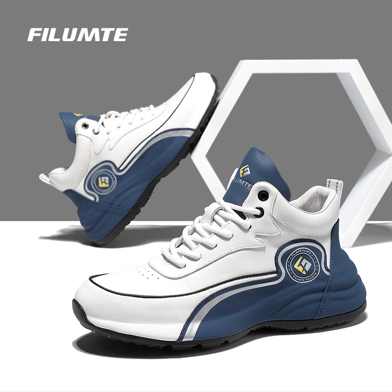FILUMTE品牌男鞋2026新款秋冬高帮男士时尚休闲运动鞋子真皮正品