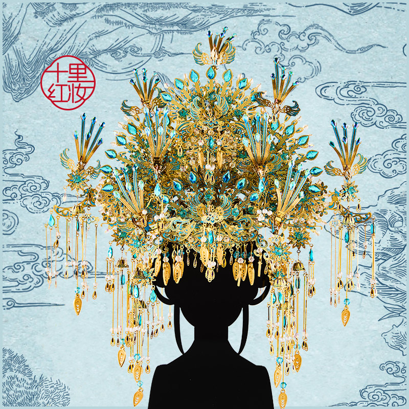 拼酷九霄青羽冠金属国风拼装模型